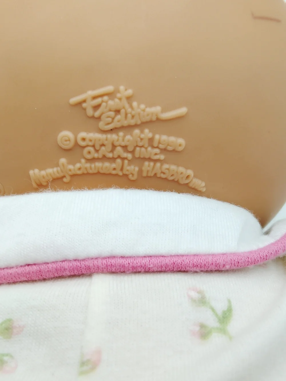 Hasbro CPK  Cream Floral Soft-Body Baby Doll with Pink Trim